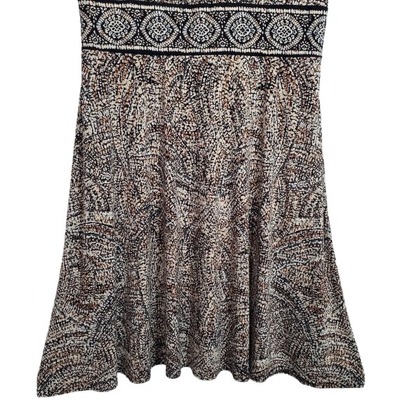 Coldwater Creek Size 18W Dress Geometric Print Flowy Jersey Knit A-line Stretch - Picture 7 of 9